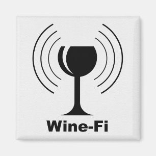 Aimant Vin Wave Waves Black Vin Verre