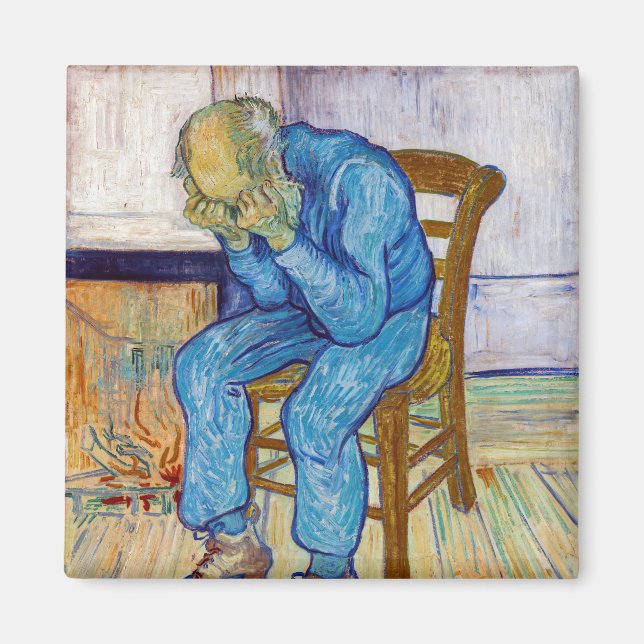 Aimant Vincent van Gogh - À la porte de l'éternité (Devant)
