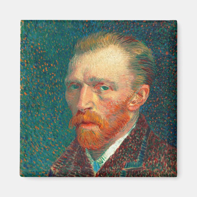Aimant Vincent Van Gogh Autoportrait avec costume Art (Devant)