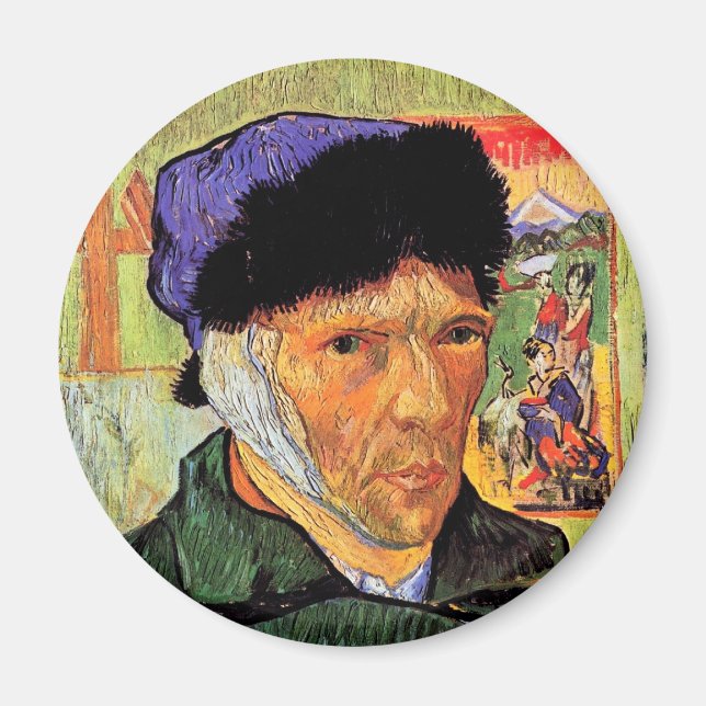 Aimant Vincent Van Gogh - Autoportrait Avec Oreille Banda (Devant)