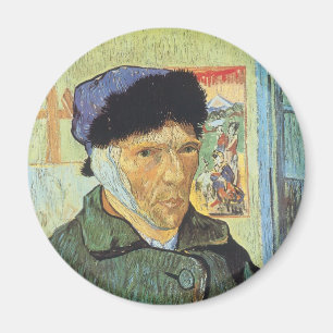 Aimant Vincent van Gogh - Autoportrait avec oreille dérob