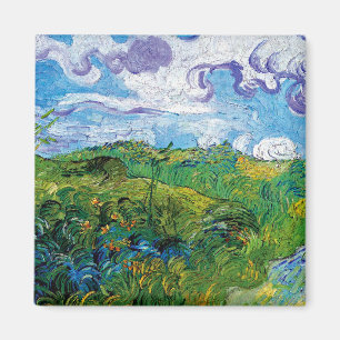 Aimant Vincent Van Gogh - Champs de blé vert à Auvers