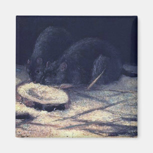 Aimant Vincent Van Gogh - Deux rats - Rat Lover Fine Art