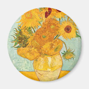 Aimant Vincent Van Gogh Douze tournesols dans un vase Art