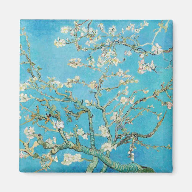Aimant Vincent van Gogh - Fleur d'amandes (Devant)