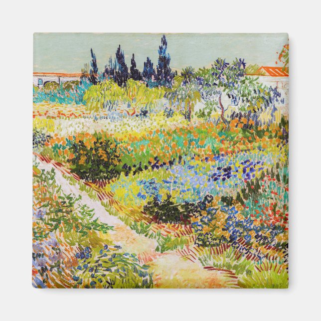 Aimant Vincent van Gogh - Jardin à Arles (Devant)