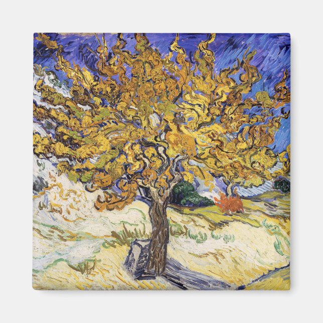 Aimant Vincent van Gogh - Le Mulberry Tree (Devant)