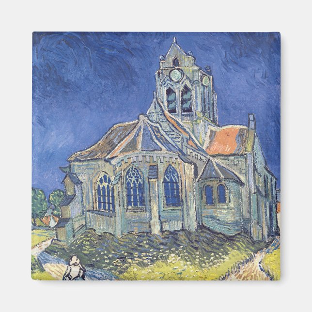 Aimant Vincent van Gogh | L'église d'Auvers-sur-Oise (Devant)