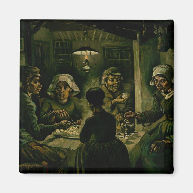 Aimant Vincent van Gogh - Les mangeurs de pommes de terre (Devant)