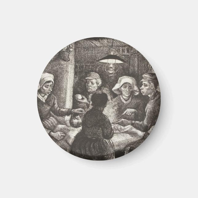 Aimant Vincent Van Gogh Les Mangeurs de pommes de terre l (Devant)
