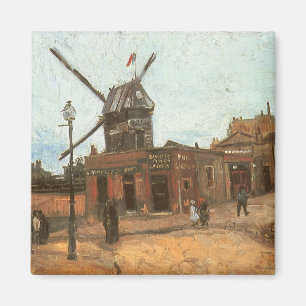 Aimant Vincent van Gogh - Moulin de la Galette, Windmill
