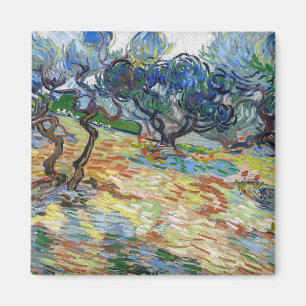 Aimant Vincent van Gogh - Oliviers : Ciel bleu vif