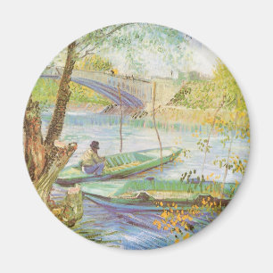 Aimant Vincent van Gogh Pêche au printemps, Pont de Clich