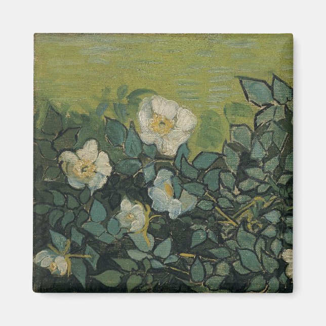 Aimant Vincent van Gogh - Roses sauvages (Devant)