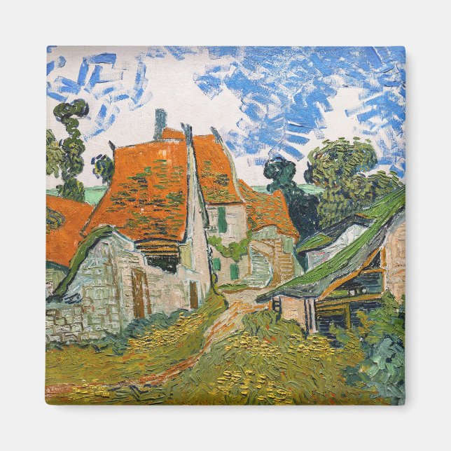Aimant Vincent van Gogh - Rue à Auvers-sur-Oise (Devant)