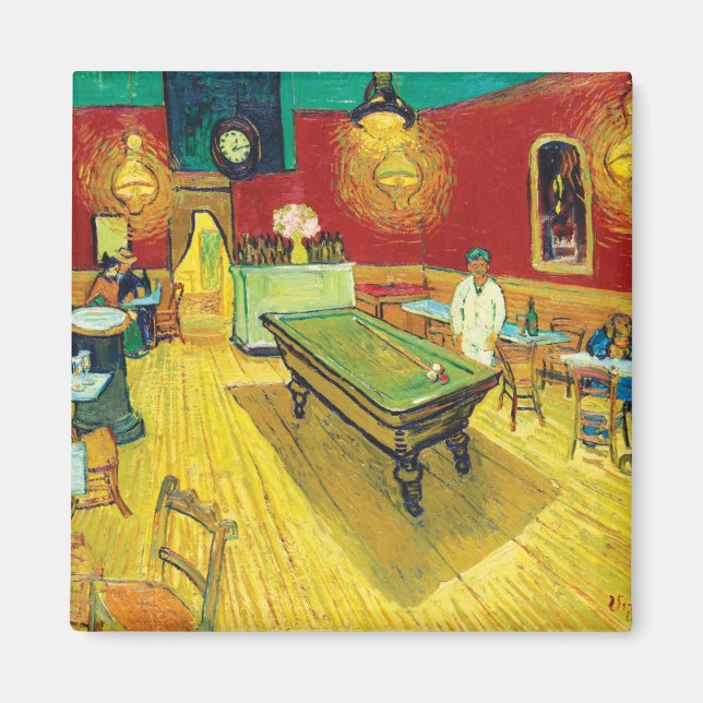 Aimant Vincent Van Gogh The Night Cafe (Le café de nuit) (Devant)
