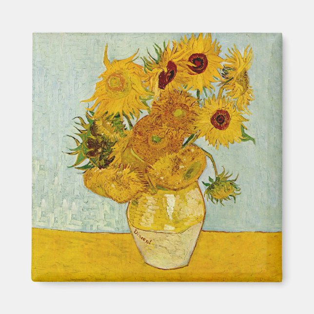 Aimant Vincent Van Gogh Tournesols (Devant)