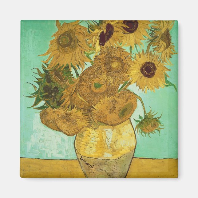 Aimant Vincent van Gogh | Tournesols, 1888 (Devant)