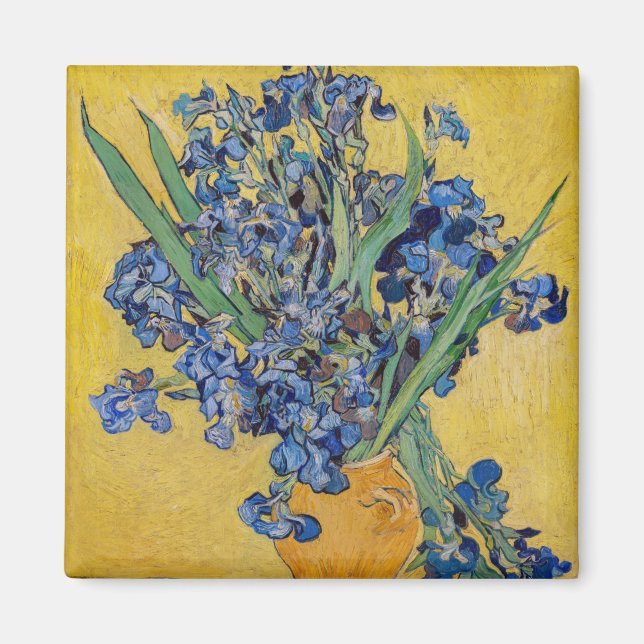 Aimant Vincent van Gogh - Vase avec Irises (Devant)