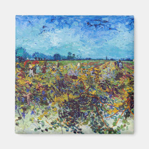 Aimant Vincent van Gogh - Vignoble vert