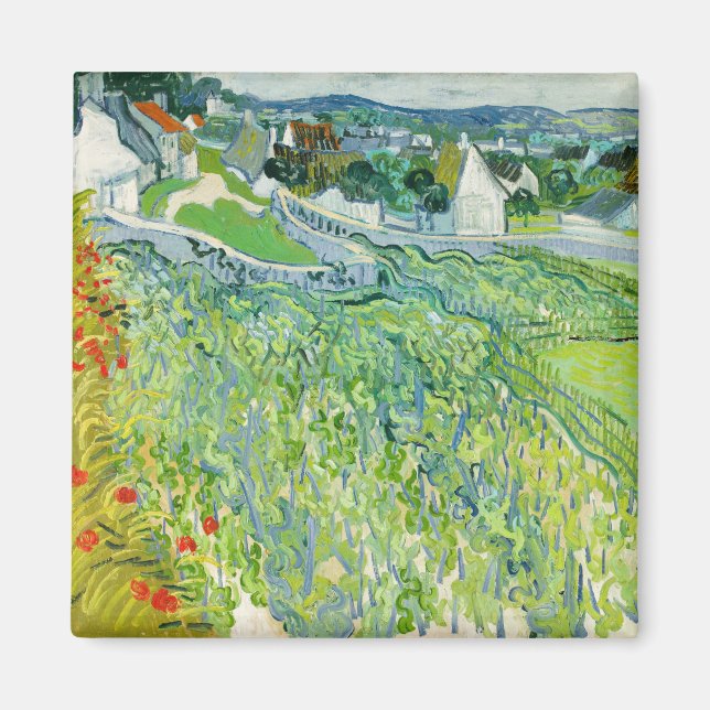 Aimant Vincent van Gogh - Vignobles à Auvers (Devant)