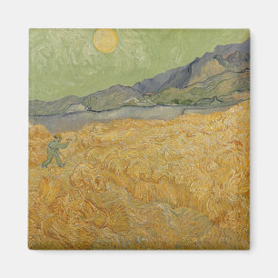 Aimant Vincent van Gogh   Wheatfield with Reaper, 1889