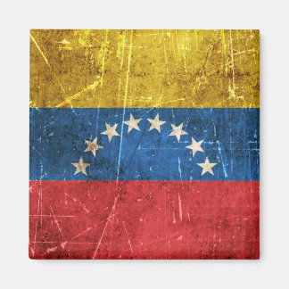 Aimant Vintage âge et drapeau rayé du Venezuela