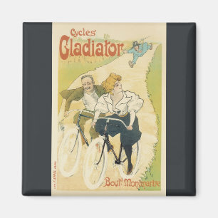 Aimant Vintage Art Nouveau, Bicyclettes Gladiator Cycles