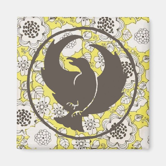 Aimant vintage au pied-de-travers (Devant)