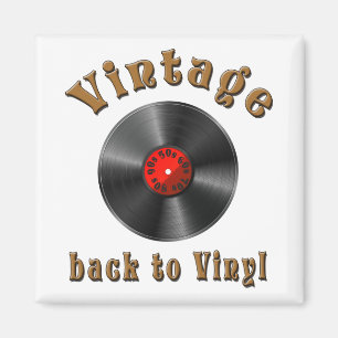 Aimant Vintage - Back to Vinyl, the record is back