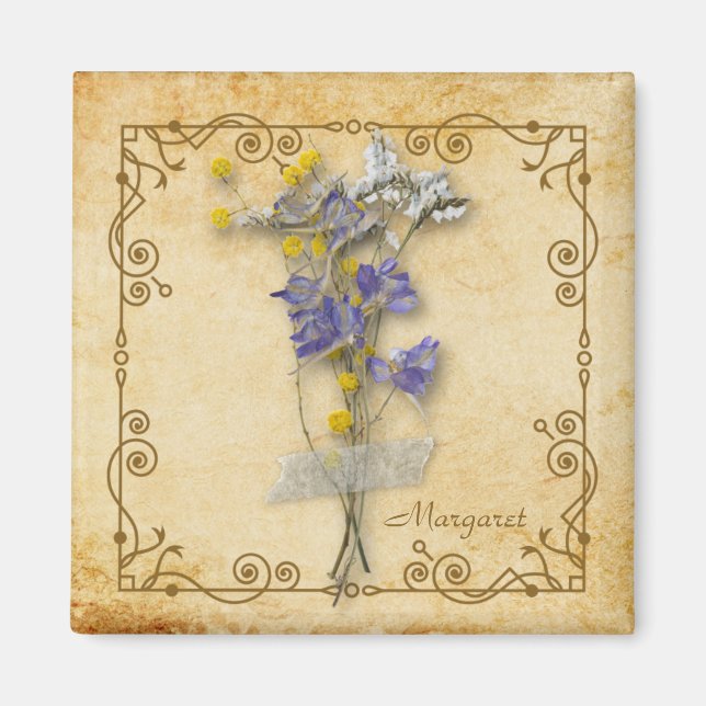 Aimant Vintage Beautiful Beige (Devant)