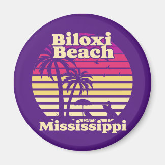 Aimant Vintage Biloxi Beach Mississippi