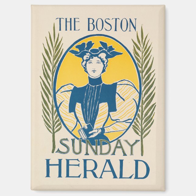 Aimant Vintage Boston Sunday Herald (Recto)