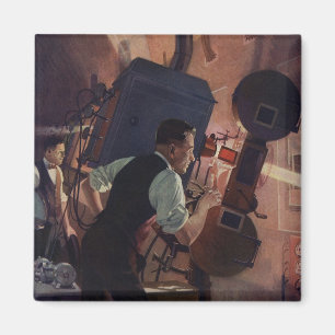 Aimant Vintage Business, Movie Theater Projectionist