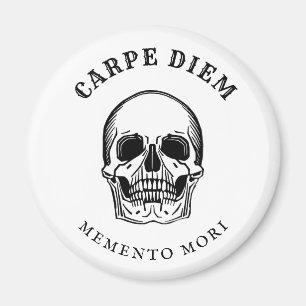 Aimant Vintage crâne Éffrayant Memento Mori