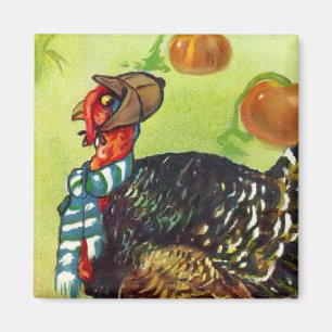 Aimant vintage de thanksgiving