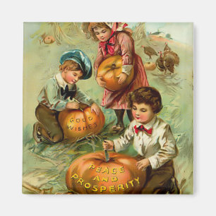 Aimant vintage de thanksgiving