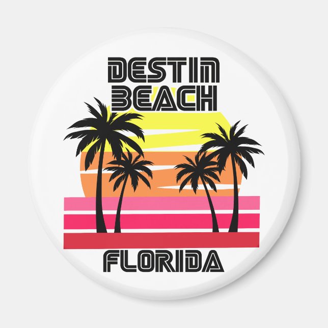 Aimant Vintage Destin Beach Floride (Devant)