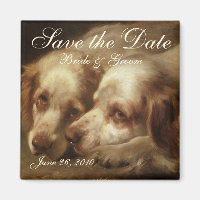 Vintage Enregistrer la date ! Les mignonnes chiots
