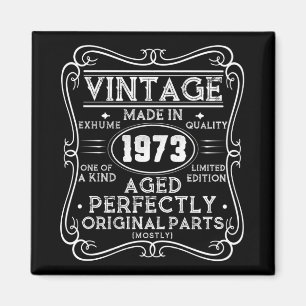 Aimant Vintage Fabriqué En 1973 Retro Classic