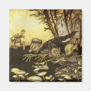 Aimant Vintage Fairy Tale, Band of Workmen de Rackham