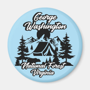 Aimant Vintage George Washington National Forest Virginie