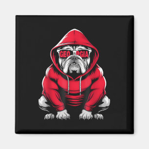 Aimant Vintage Georgia Retro Clic Nom personnalisé