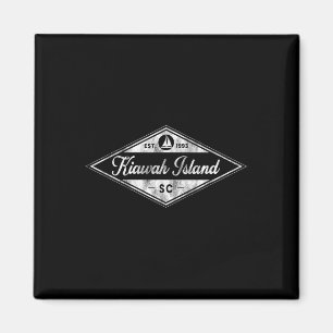 Aimant Vintage île de Kiawah Est 1993 Caroline du Sud Sc