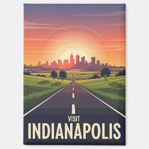 Aimant Vintage Indiana Indianapolis