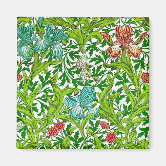 Aimant Vintage Iris Bird Flore modèle William Morris