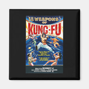 Aimant Vintage Kungfu Karate Bjj Martial Arts Movie Retro