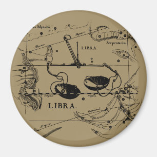 Aimant Vintage Libra Constellation Hevelius Style
