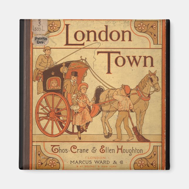 Aimant Vintage - London Town (Devant)