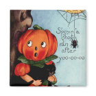 Vintage magnétique rond d'Halloween